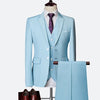 Suit Male 3 Piece Set Business Men's Suits Blazers Large Size Boutique Suit Slim 2020 High-end Formal Fit Party Regular