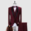 wedding suits Luxury suit for men High-end men's tuxedo slims suit mens grooming Fashion new design collar Dress Suit set