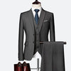 Men's Business suit Blazer + Pant + Vest 3 pieces New Formal Korean Slims Suit  Wedding suit men Dress Suit tuxedo groom suit