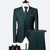 Men's Business suit Blazer + Pant + Vest 3 pieces New Formal Korean Slims Suit  Wedding suit men Dress Suit tuxedo groom suit