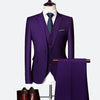 Men's Business suit Blazer + Pant + Vest 3 pieces New Formal Korean Slims Suit  Wedding suit men Dress Suit tuxedo groom suit