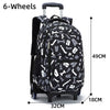 Children Trolley School Bags For Teenage Girl Boy School Backpack Kids Travel Trolley Backpack Wheeled Bag Waterproof Schoolbag