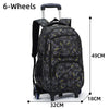 Children Trolley School Bags For Teenage Girl Boy School Backpack Kids Travel Trolley Backpack Wheeled Bag Waterproof Schoolbag