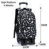 Children Trolley School Bags For Teenage Girl Boy School Backpack Kids Travel Trolley Backpack Wheeled Bag Waterproof Schoolbag