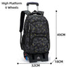 Children Trolley School Bags For Teenage Girl Boy School Backpack Kids Travel Trolley Backpack Wheeled Bag Waterproof Schoolbag