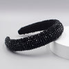 Full Crystal Luxury Hair Accessories Hairbands Sparkly Padded Rhinestones Headbands Headdress Black White Pink Women Headband