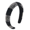 Full Crystal Luxury Hair Accessories Hairbands Sparkly Padded Rhinestones Headbands Headdress Black White Pink Women Headband