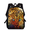 School Backpack for Boys Teen Backpacks Satchel Bookbag 3D Wild Leopard Printed Custom pattern Teenager School Bags