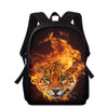 School Backpack for Boys Teen Backpacks Satchel Bookbag 3D Wild Leopard Printed Custom pattern Teenager School Bags