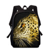 School Backpack for Boys Teen Backpacks Satchel Bookbag 3D Wild Leopard Printed Custom pattern Teenager School Bags