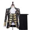 Men's Gothic Style Palace Aristocrat Suit  Palace Court Prince Halloween Masquerade Cosplay Party Suit Set Men Costume Homme XL