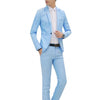 Men's Long Sleeve Button Lapel Suit Suit Business Casual Pocket Suit Two-Piece Set