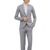 Men's Long Sleeve Button Lapel Suit Suit Business Casual Pocket Suit Two-Piece Set