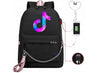 Hot Tok-tik Backpack Multifunction USB Charging Travel Canvas Student Backpack For Teenagers Boys Girls School Bag