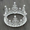 Baby Crown Infants Photography Props Pearl Rhinestone Photoshoot Accessories H55B