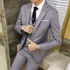 (10 colors) jacket + pants + vest / suit suit men's business professional tooling 3 sets, groom wedding dress host costumes