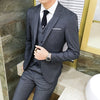 (10 colors) jacket + pants + vest / suit suit men's business professional tooling 3 sets, groom wedding dress host costumes