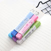 1pc Kawaii Stationery Rectangle 2B Pencil Rubber Eraser Student Prizes Gift Solid Color Soft Eraser School Supply